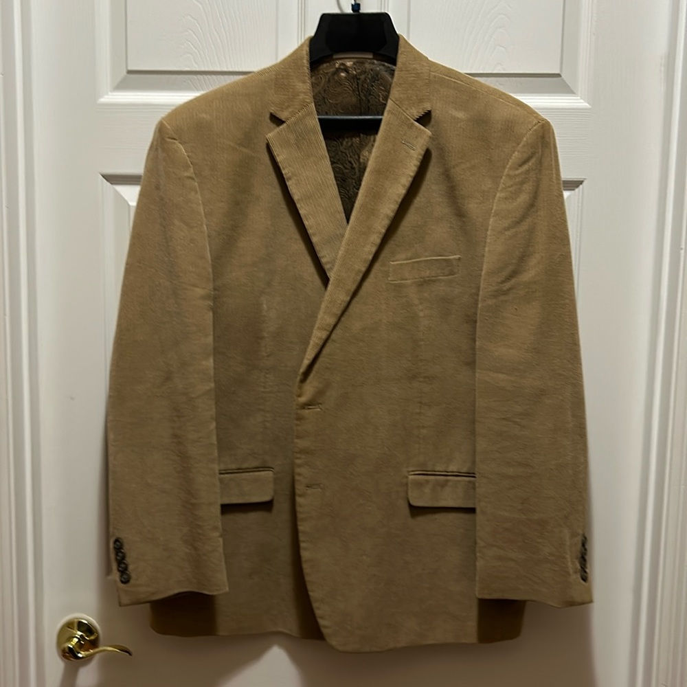 Chaps Blazer Sports Coat Jacket Corduroy Men’s 50R - Picture 2 of 12
